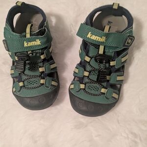 Kamik Kids Water Shoes - Green and Yellow
